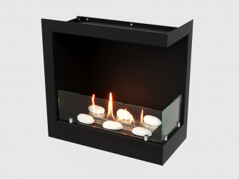 Встроенный биокамин Lux Fire Угловой 490 S (правый угол)