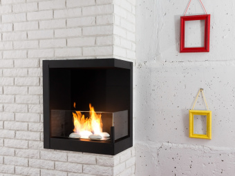 Встроенный биокамин Lux Fire Угловой 490 S (правый угол)